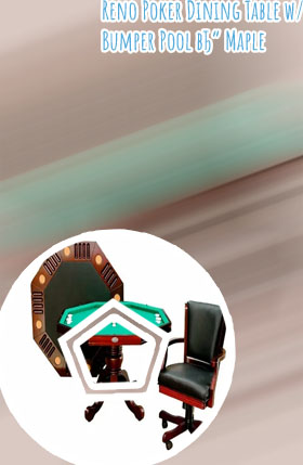 Bumper poker table
