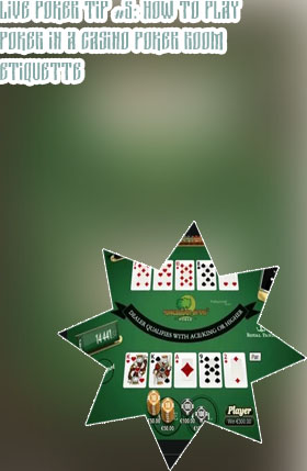Casino poker cash game rules