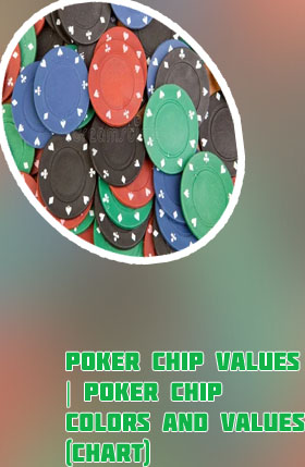 Different color poker chips