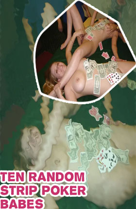Nude strip poker game